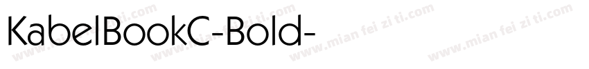 KabelBookC-Bold字体转换