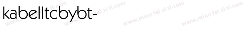 kabelltcbybt字体转换