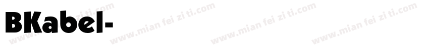 BKabel字体转换