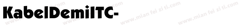 KabelDemiITC字体转换