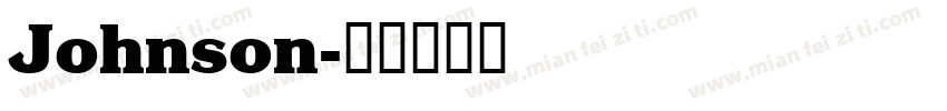 Johnson字体转换