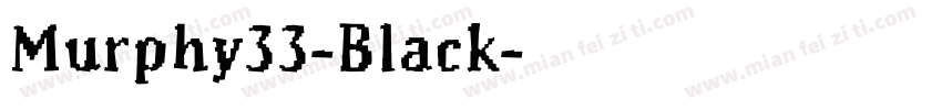 Murphy33-Black字体转换