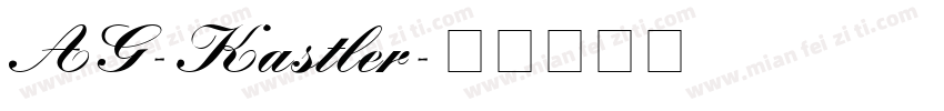 AG-Kastler字体转换