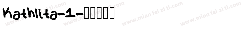 Kathlita-1字体转换