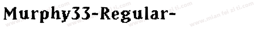 Murphy33-Regular字体转换