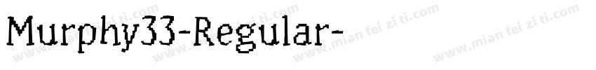 Murphy33-Regular字体转换
