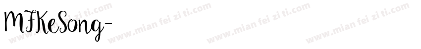 MFKeSong字体转换