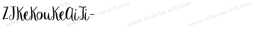 ZJKeKouKeAiTi字体转换