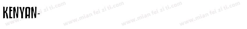 KENYAN字体转换