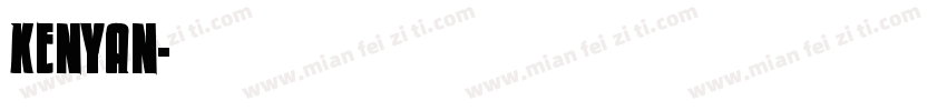 KENYAN字体转换