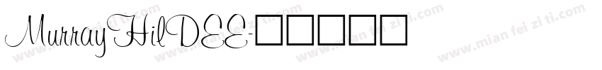 MurrayHilDEE字体转换