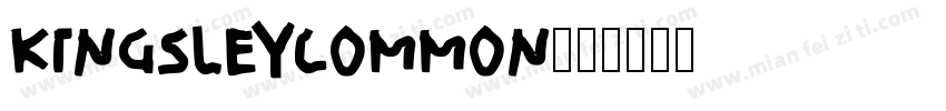 Kingsleycommon字体转换