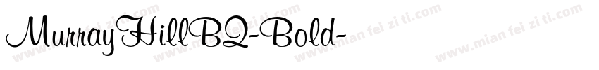 MurrayHillBQ-Bold字体转换