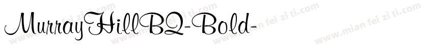 MurrayHillBQ-Bold字体转换