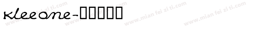 KleeOne字体转换