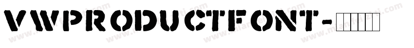 VWProductFont字体转换