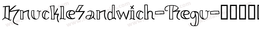 KnuckleSandwich-Regu字体转换
