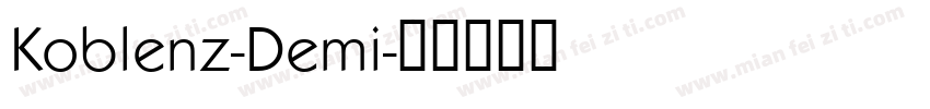 Koblenz-Demi字体转换