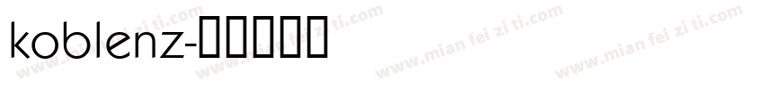koblenz字体转换