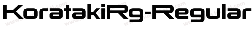 KoratakiRg-Regular字体转换