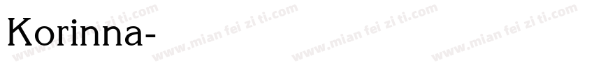 Korinna字体转换