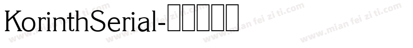 KorinthSerial字体转换