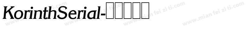 KorinthSerial字体转换