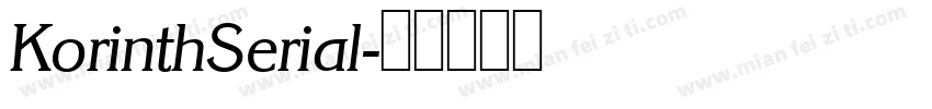 KorinthSerial字体转换