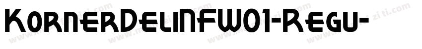 KornerDeliNFW01-Regu字体转换