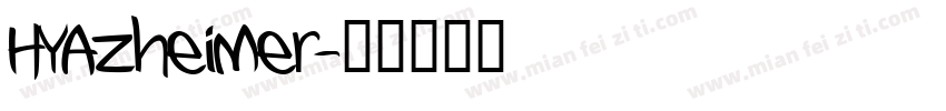 HYAzheimer字体转换