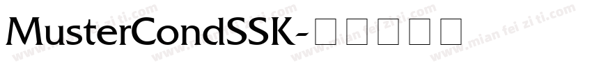 MusterCondSSK字体转换