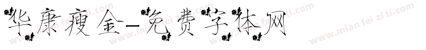 华康瘦金字体转换