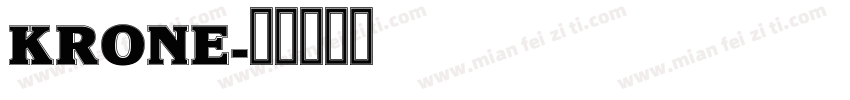 KRONE字体转换