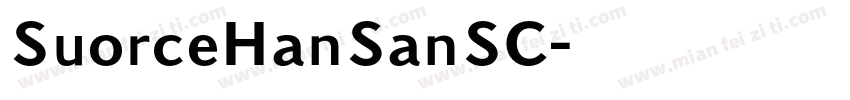 SuorceHanSanSC字体转换