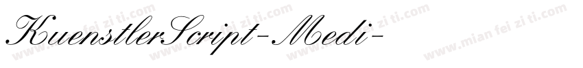 KuenstlerScript-Medi字体转换