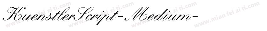 KuenstlerScript-Medium字体转换