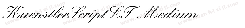 KuenstlerScriptLT-Medium字体转换