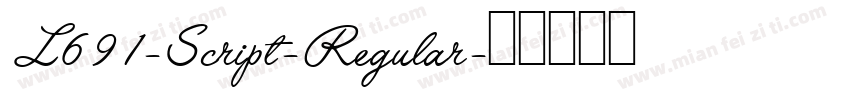 L691-Script-Regular字体转换