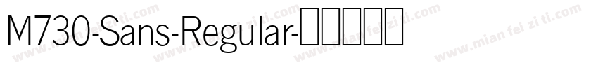 M730-Sans-Regular字体转换