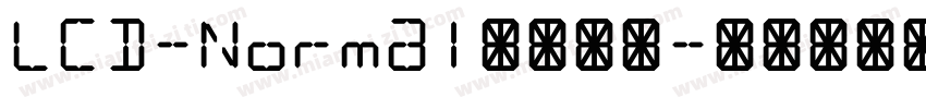 LCD-Normal字体下载字体转换