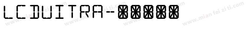 LCDUITRA字体转换
