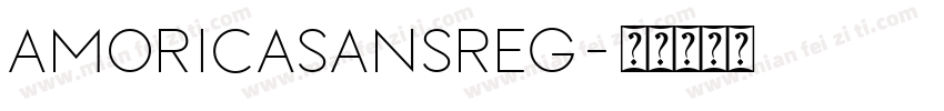AMORICASANSReg字体转换