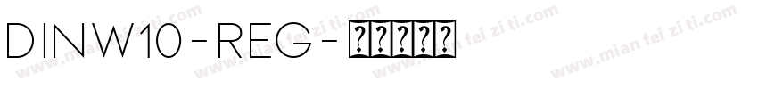 DINW10-Reg字体转换