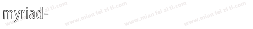 myriad字体转换