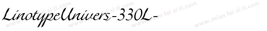 LinotypeUnivers-330L字体转换