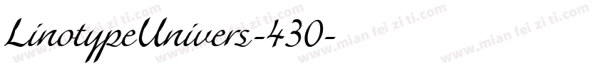 LinotypeUnivers-430字体转换