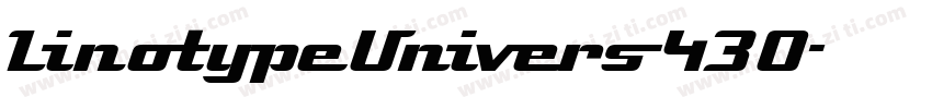 LinotypeUnivers-430字体转换
