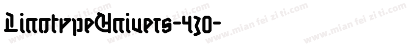 LinotypeUnivers-430字体转换