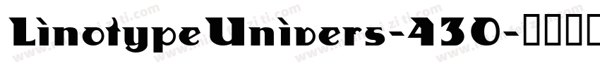 LinotypeUnivers-430字体转换