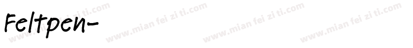 Feltpen字体转换